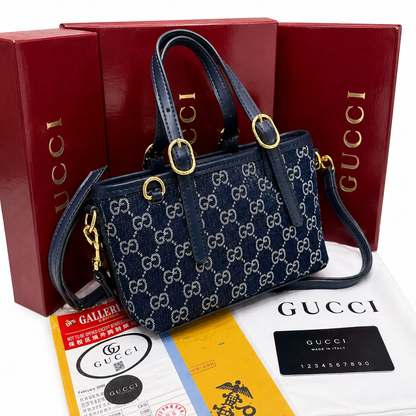 Gucci GG Monogram Mini Tote Crossbody Bag