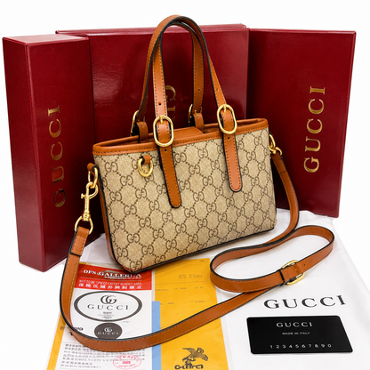 Gucci GG Monogram Mini Tote Crossbody Bag