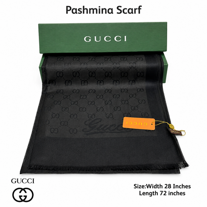 Gucci GG Monogram Pashmina Shawl