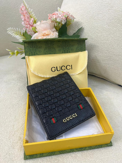 Gu-cci GG Pattern Leather Wallet Style
