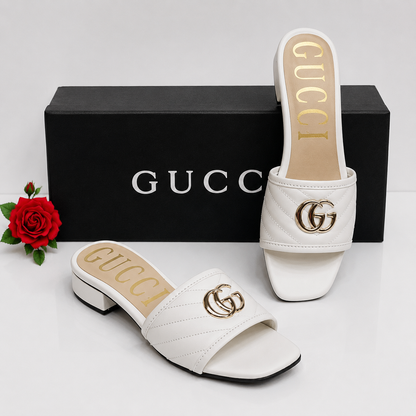 Gucci GG Quilted Slide Sandals