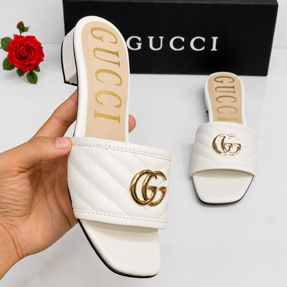 Gucci GG Quilted Slide Sandals
