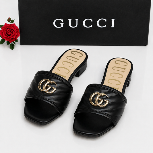 Gucci GG Quilted Slide Sandals