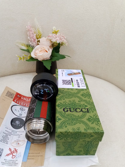 Gucci GG Supreme Bee Web Stripe Insulated Smart Temperature Water Bottle
