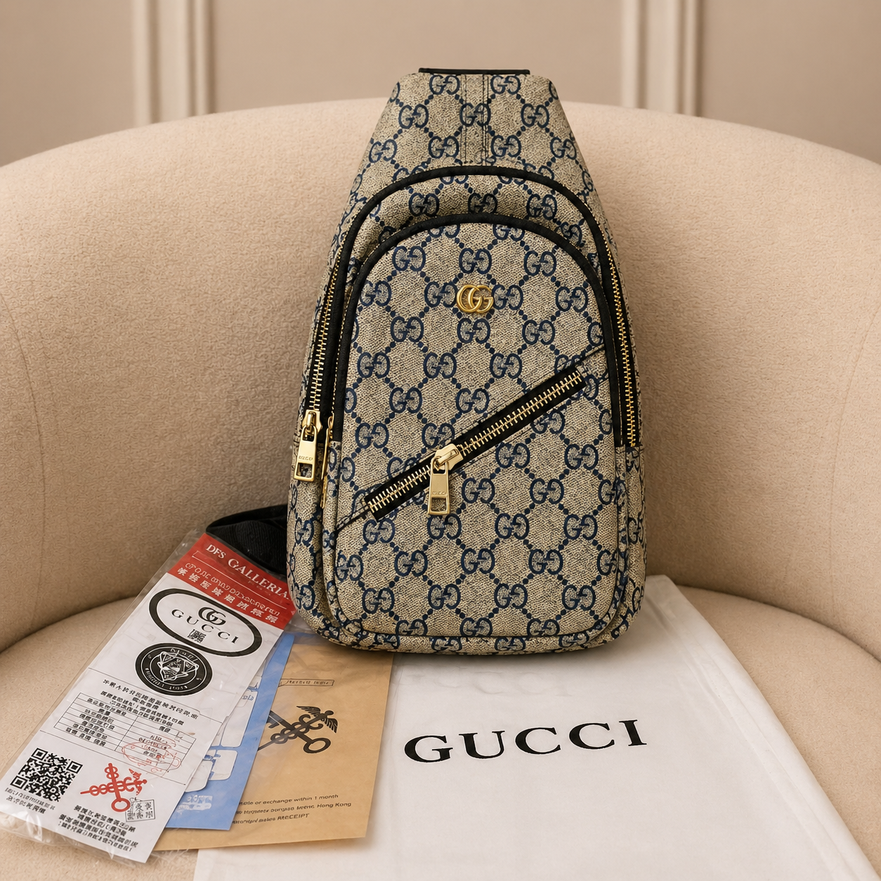Gucci Messenger Travel Side Chest Backpack