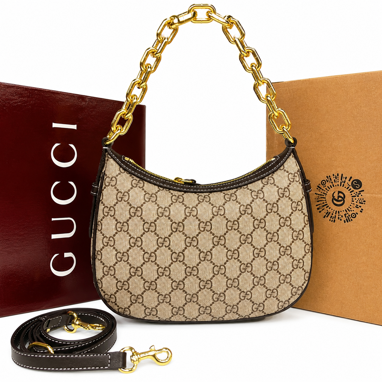Gucci GG Supreme Chain Shoulder Bag