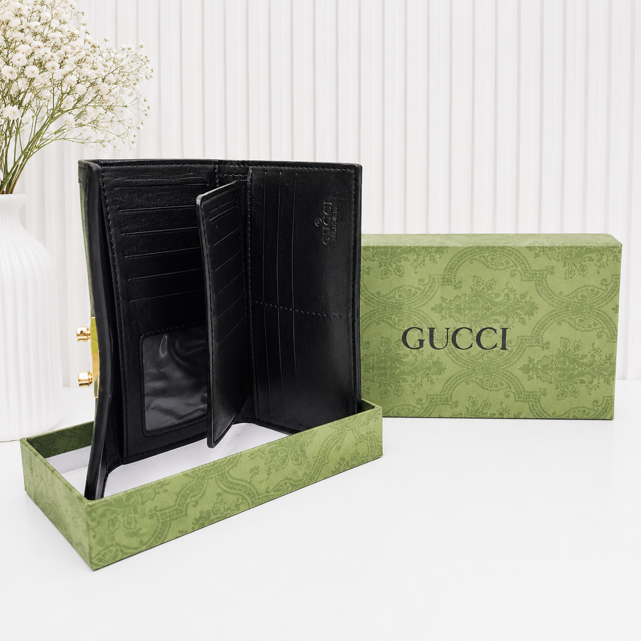 Gucci GG Supreme Padlock Continental Long Wallet