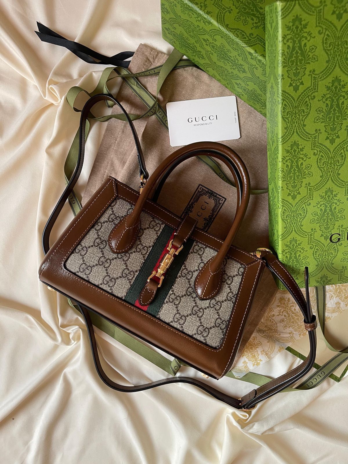 Gucci GG Supreme Web Jackie 1961 Small Tote