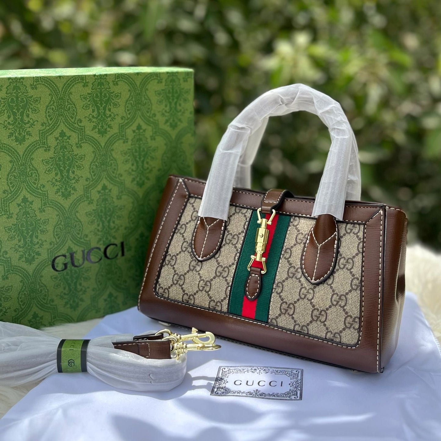 Gucci GG Supreme Web Jackie 1961 Small Tote