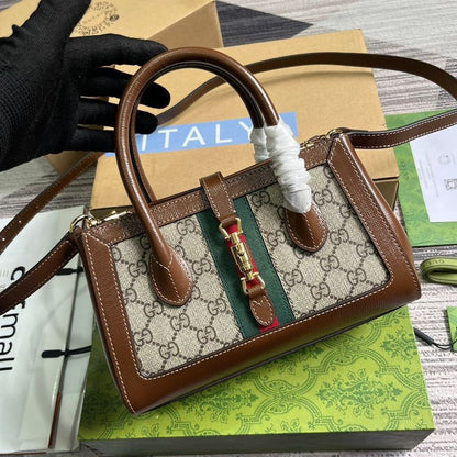 Gucci GG Supreme Web Jackie 1961 Small Tote