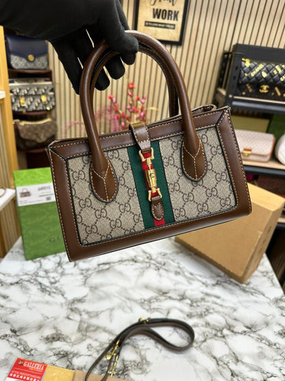 Gucci GG Supreme Web Jackie 1961 Small Tote