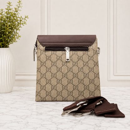 Gucci GG Supreme Web Stripe Messenger Bag