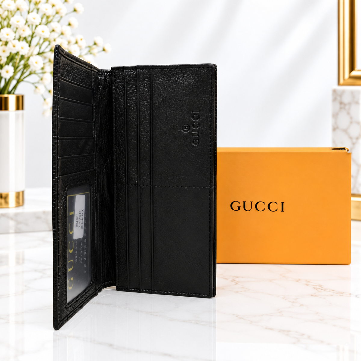 Gucci GG Web Stripe Continental Long Wallet