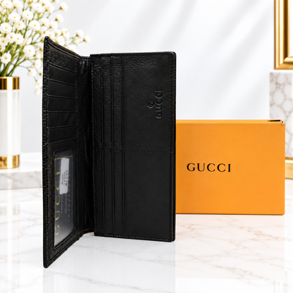 Gucci GG Web Stripe Continental Long Wallet