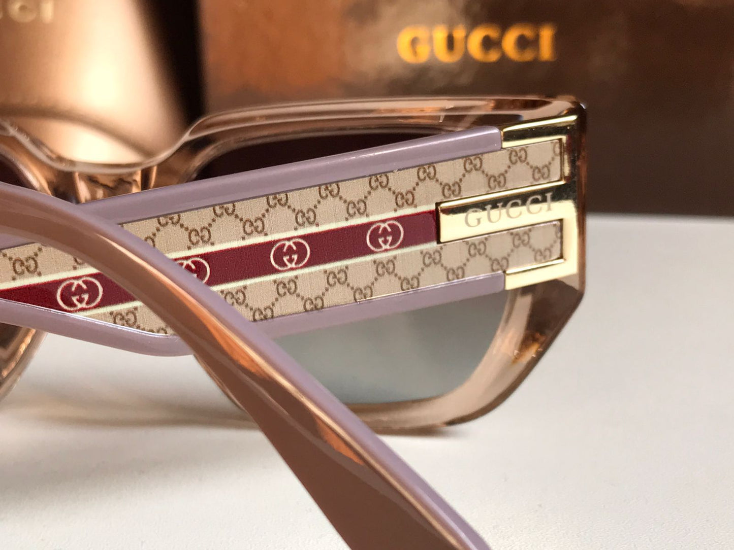 Gucci Geometric Frame Sunglasses