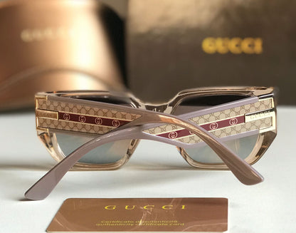 Gucci Geometric Frame Sunglasses
