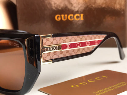 Gucci Geometric Frame Sunglasses