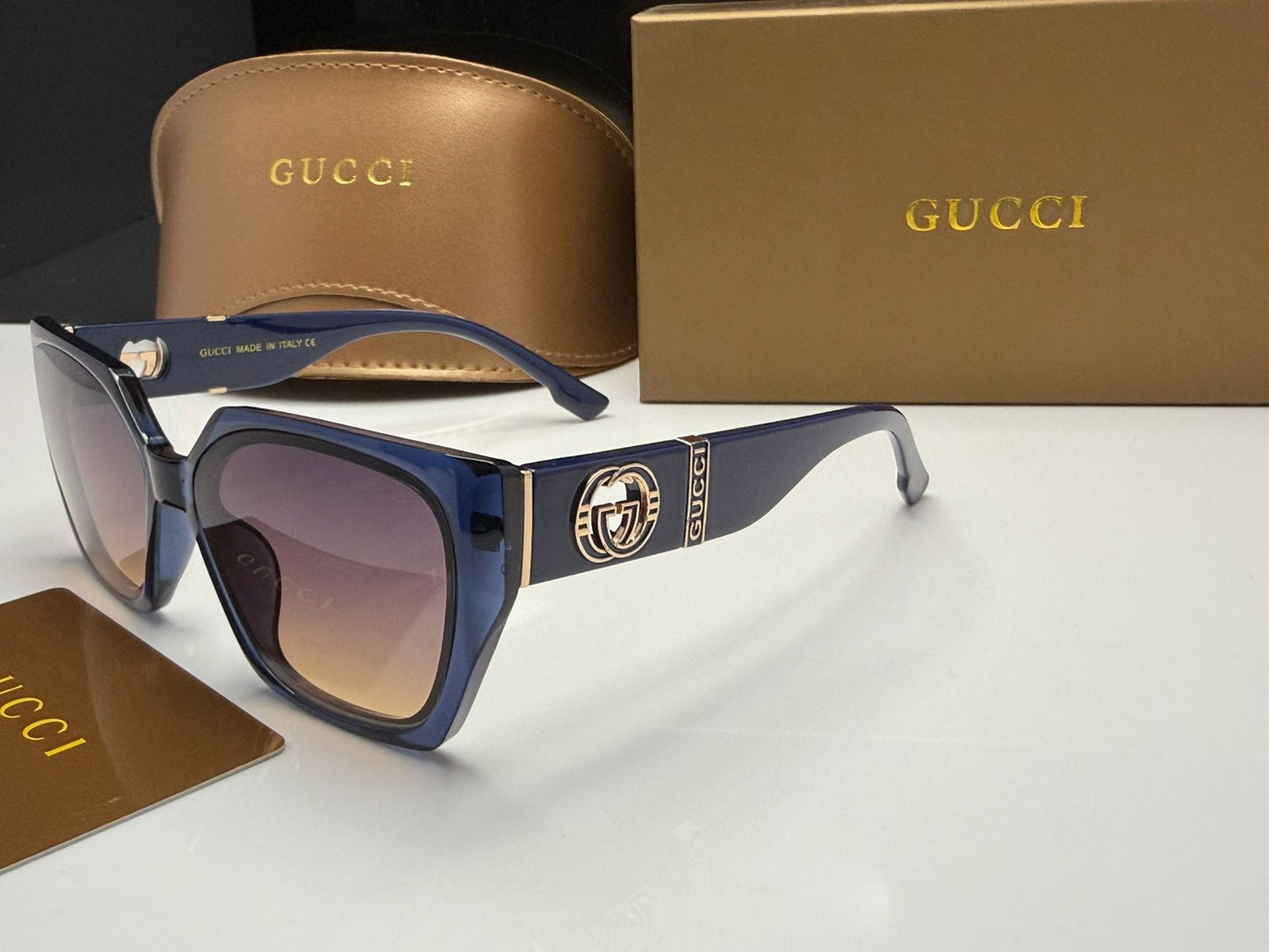 Gucci Interlocking GG Luxe Square Sunglasses