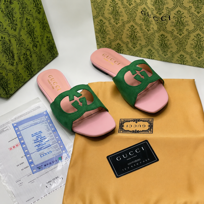 Gucci Interlocking G Slide Sandals