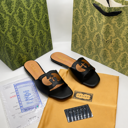 Gucci Interlocking G Slide Sandals