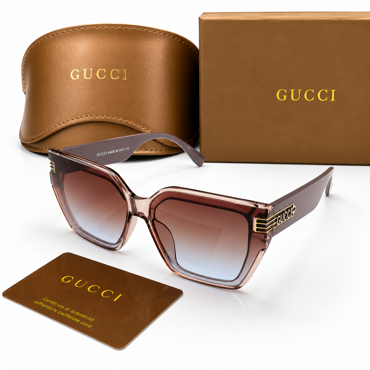 Gucci Luxe Gradient Square Sunglasses