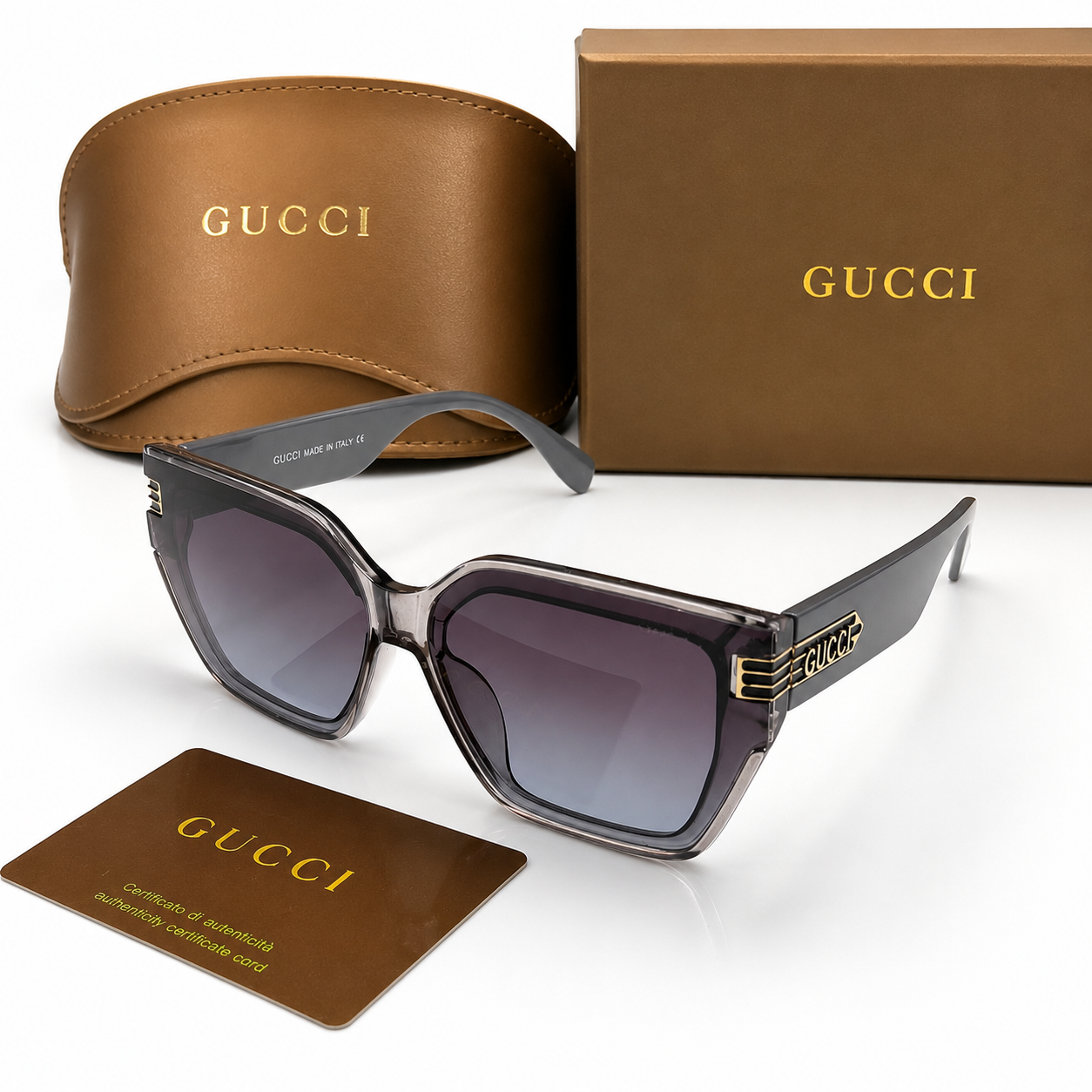 Gucci Luxe Gradient Square Sunglasses