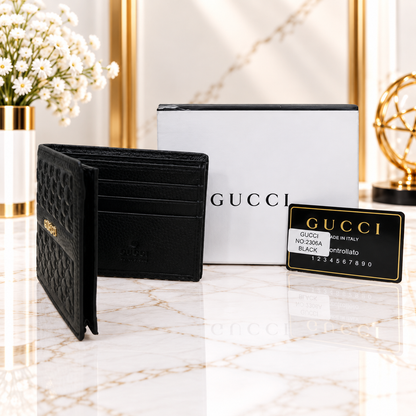 Gucci Micro GG Embossed Bifold Wallet