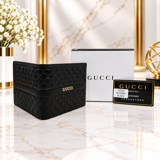 Gucci Micro GG Embossed Bifold Wallet