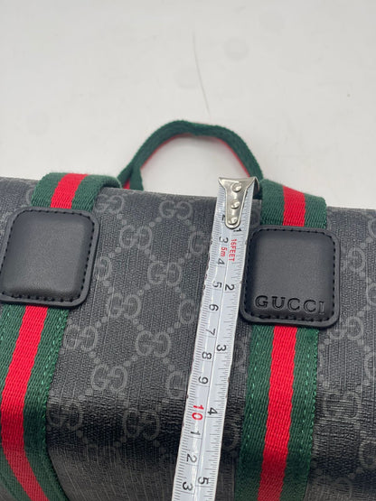 Gu-cci Mini GG Handbag (GG Supreme Canvas – Web Stripe)