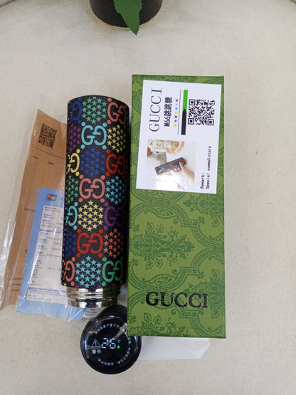 Gucci Multicolor GG Supreme Insulated Smart Temperature Water Bottle