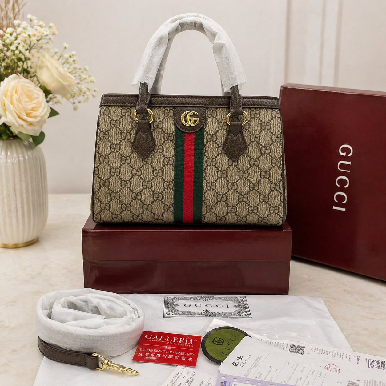 Gucci Ophidia GG Small Tote Bag