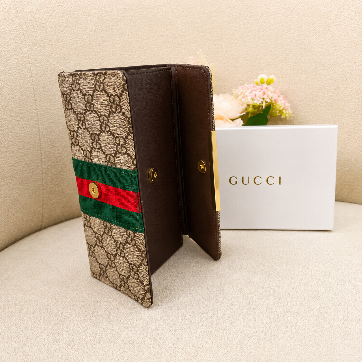 Gucci Ophidia GG Supreme Continental Wallet