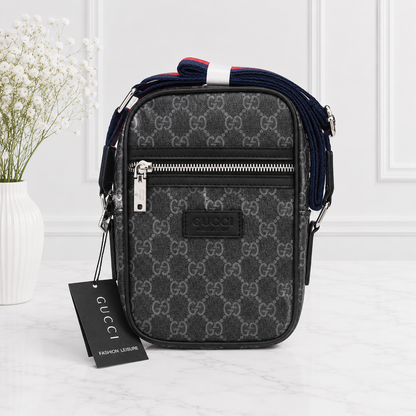 Gucci GG Supreme Mini Messenger Crossbody Bag