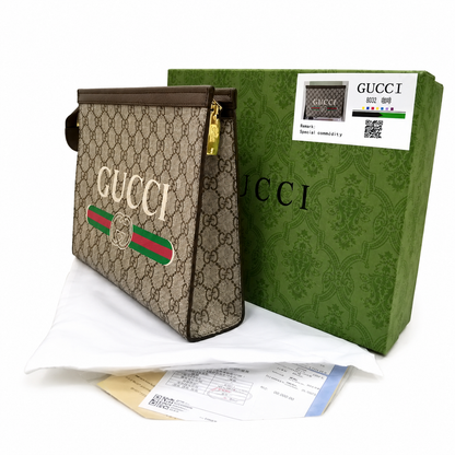 Gucci Ophidia GG Supreme Web Clutch