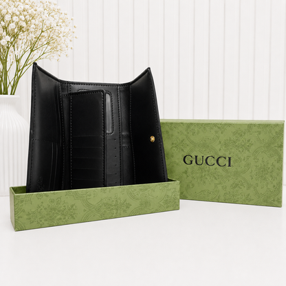 Gucci Ophidia GG Supreme Web Stripe Continental Long Wallet