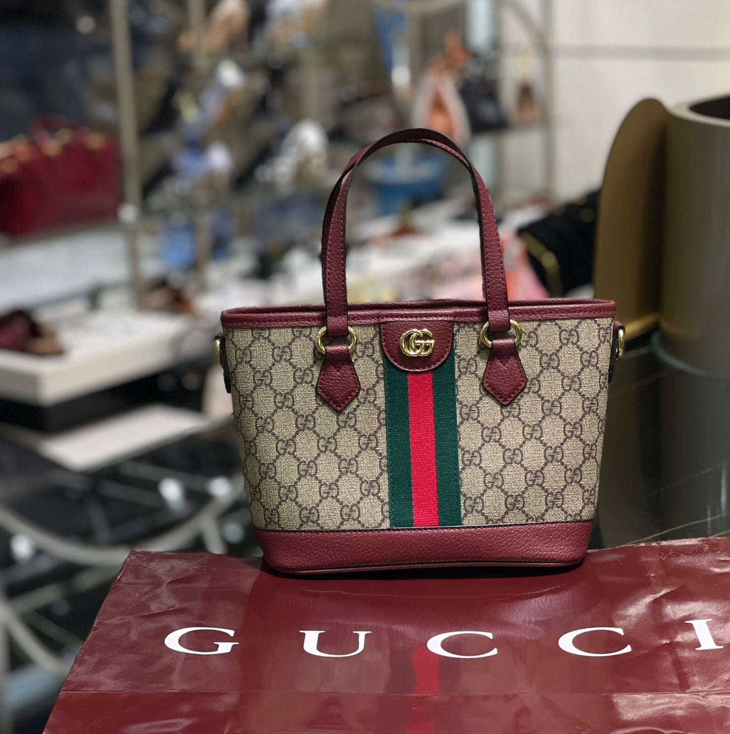 Gucci Ophidia Small Tote Bag - Official Model
