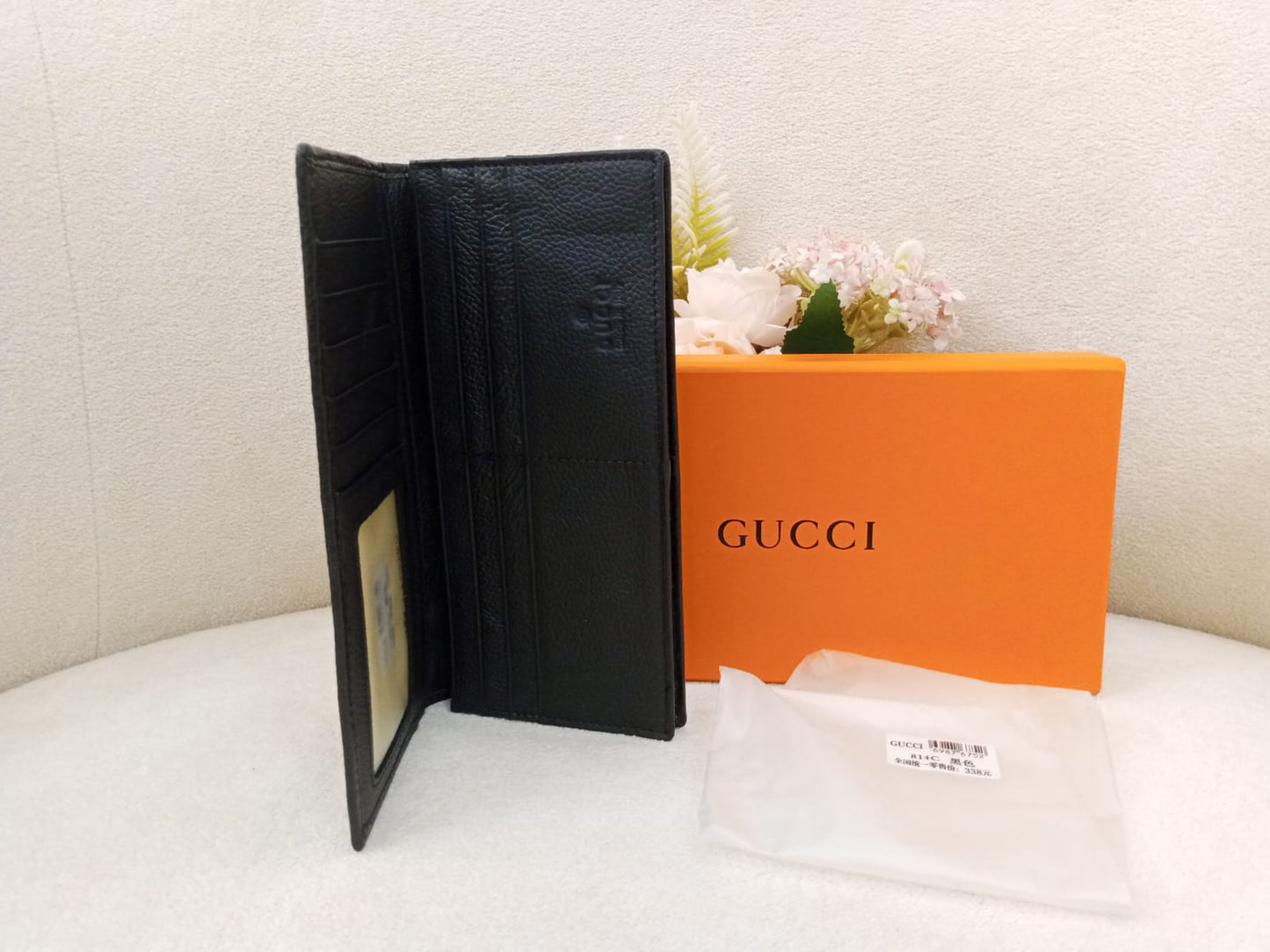 Gucci Signature Leather Long Wallet
