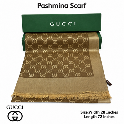 Gucci Signature Luxe Pashmina Shawl