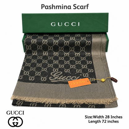 Gucci Signature Luxe Pashmina Shawl