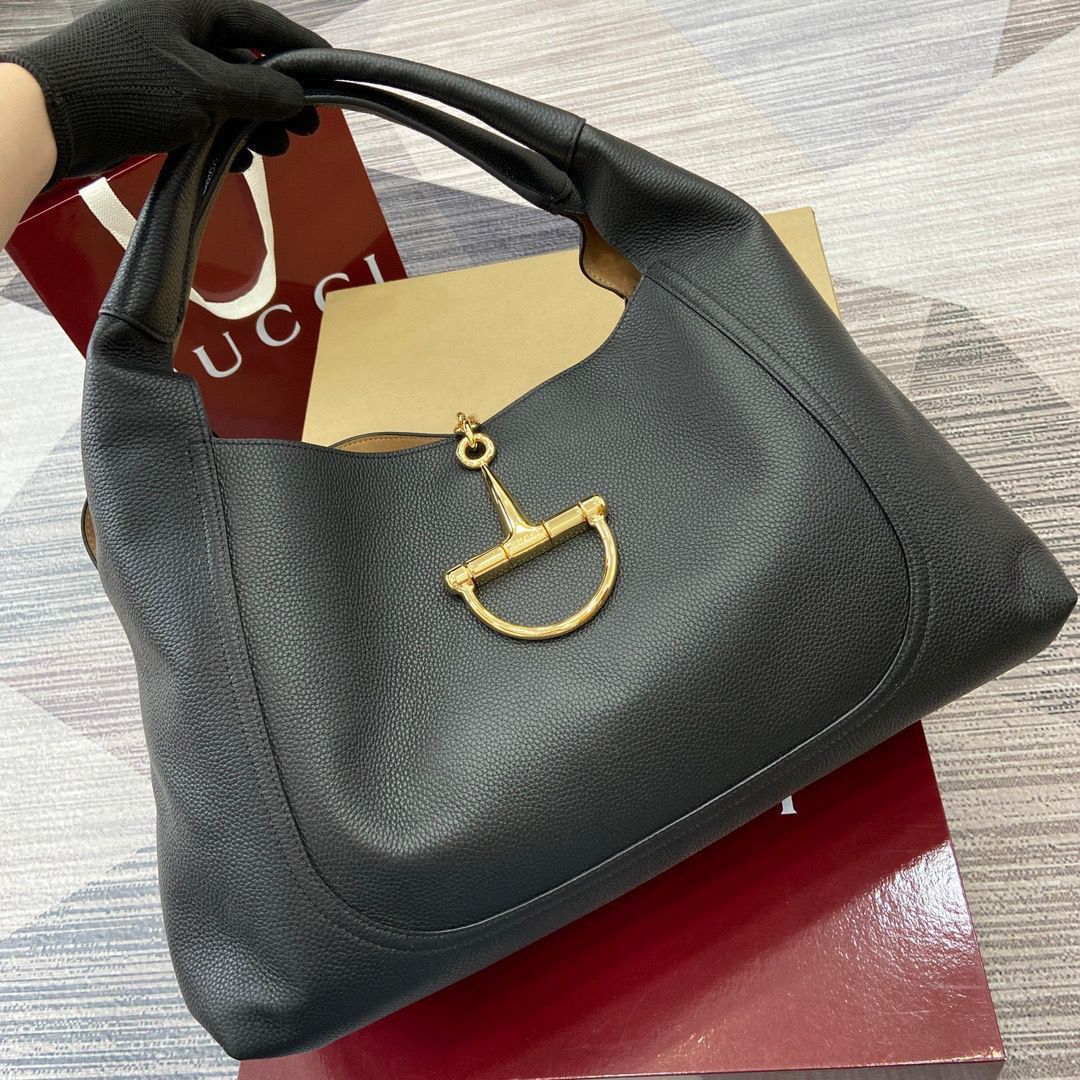Gu-cci Softbit Maxi Shoulder Bag (Leather)