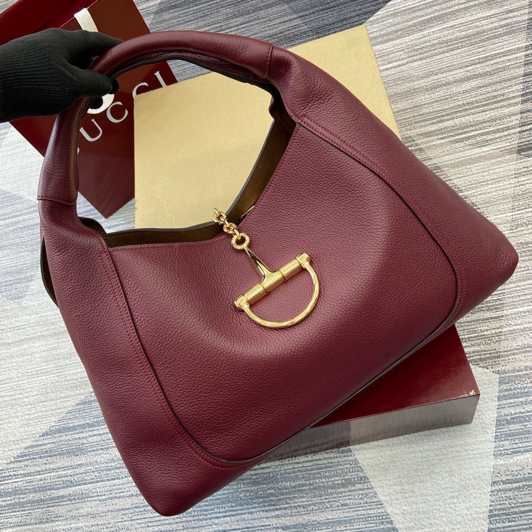 Gu-cci Softbit Maxi Shoulder Bag (Leather)