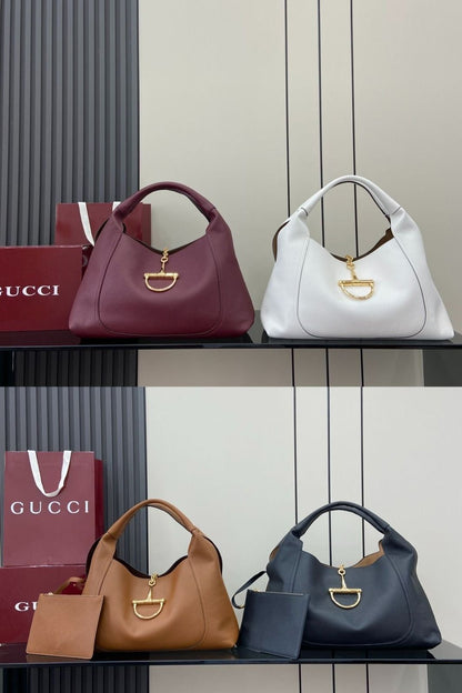 Gu-cci Softbit Maxi Shoulder Bag (Leather)