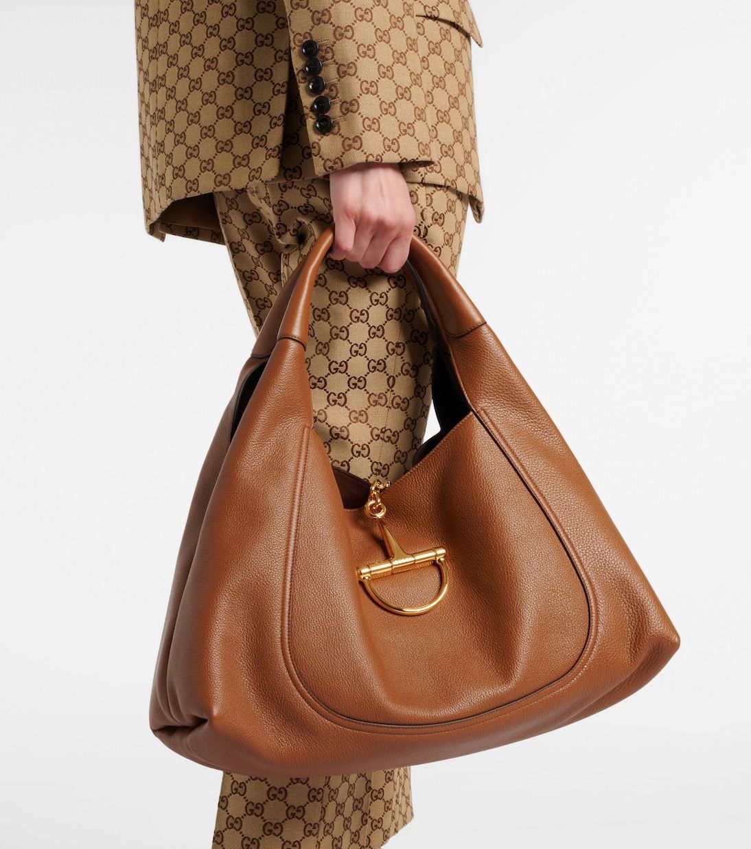 Gu-cci Softbit Maxi Shoulder Bag (Leather)