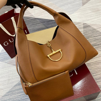 Gu-cci Softbit Maxi Shoulder Bag (Leather)