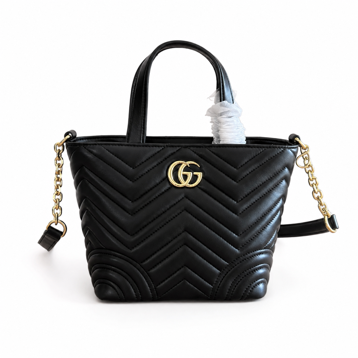 Gucci GG Marmont Chevron Mini Tote Bag