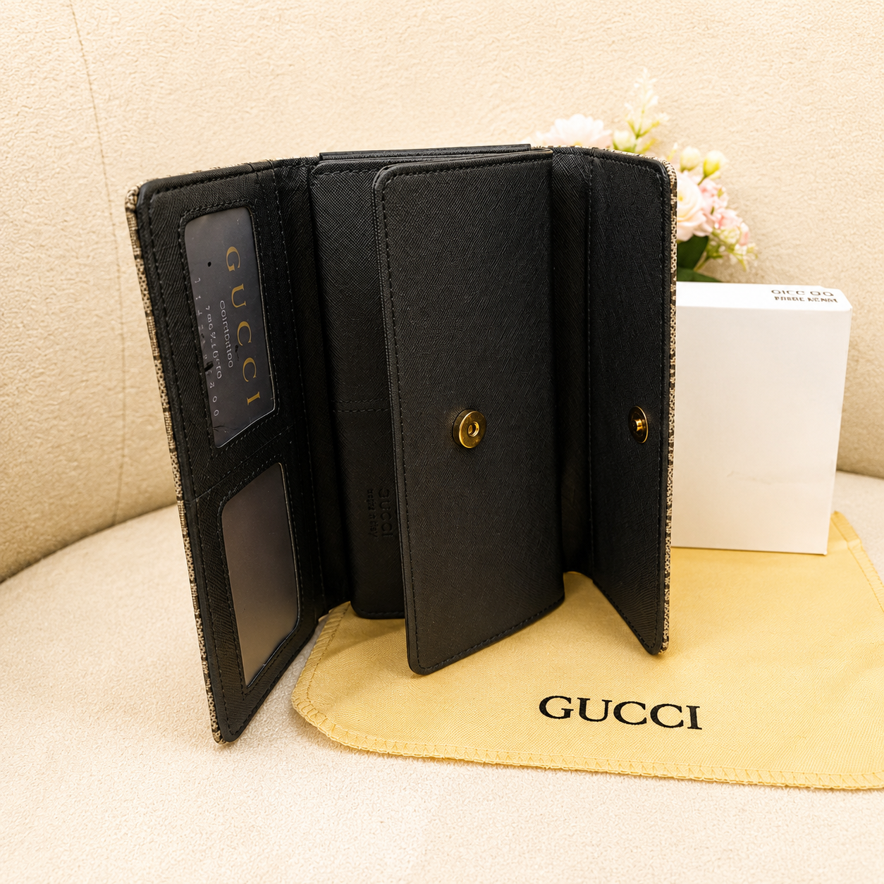 Gucci GG Marmont Supreme Continental Wallet