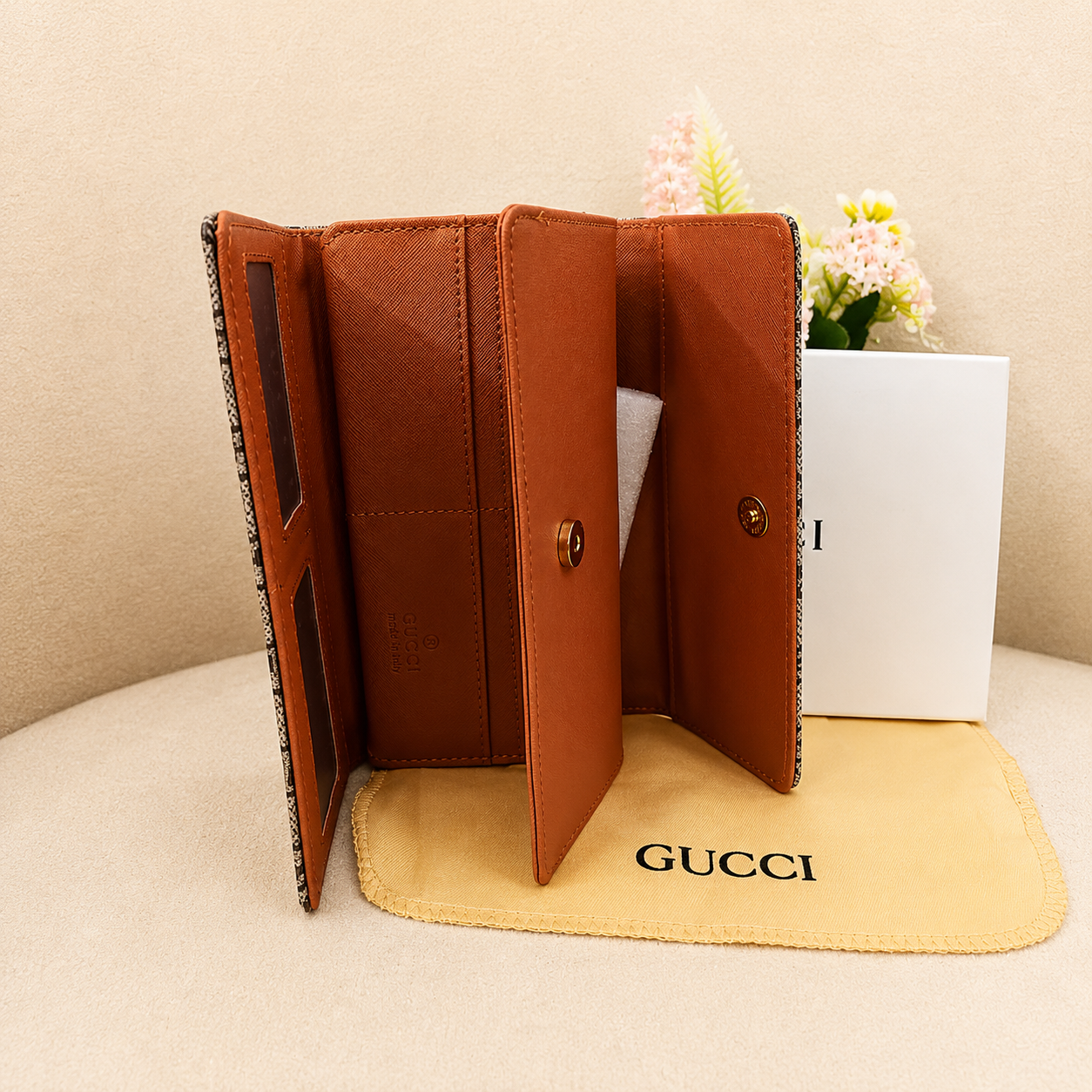Gucci GG Marmont Supreme Continental Wallet