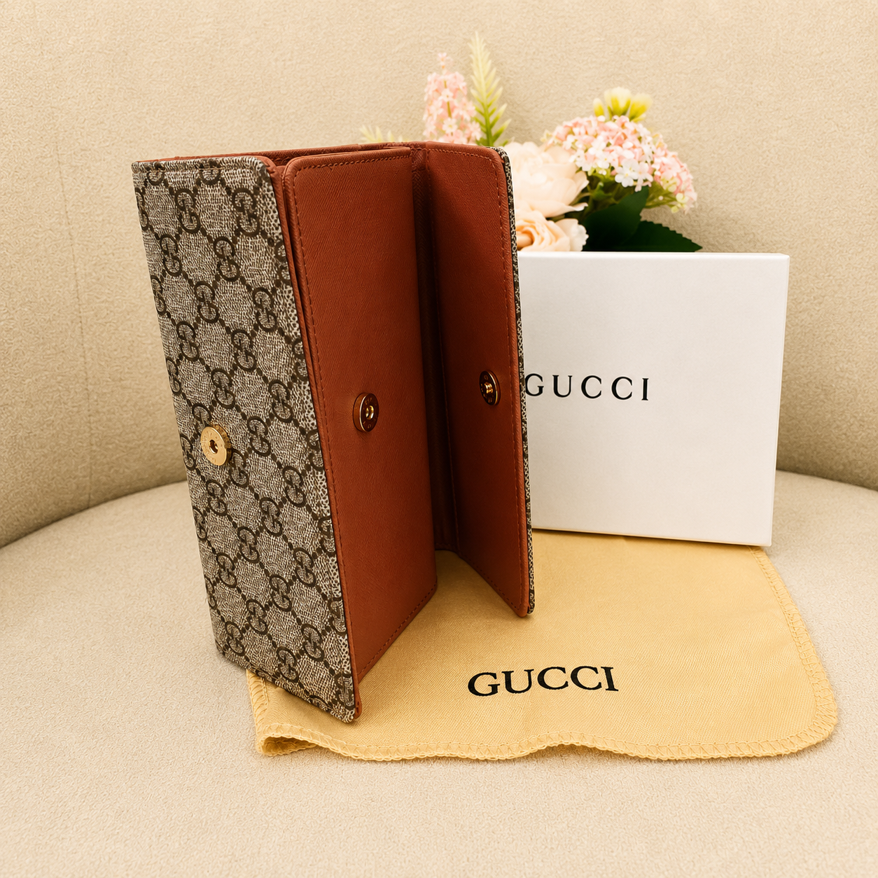 Gucci GG Marmont Supreme Continental Wallet