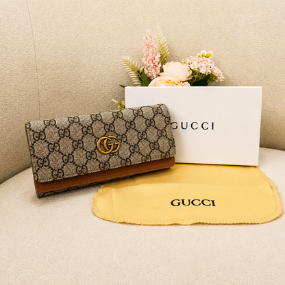 Gucci GG Marmont Supreme Continental Wallet