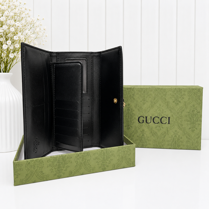 Gucci GG Supreme Web Stripe Long Wallet